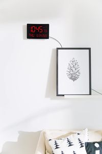 เครื่องวัดอุณหภูมิแบบดิจิตอล เครื่องวัดความชื้น เซ็นเซอร์วัดความชื้นแบบติดผนัง พร้อมจอแสดงผล LED สำหรับใช้งานกลางแจ้ง - Product Image 4