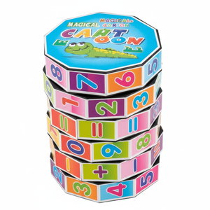 Enfants Montessori jouet mathématiques chiffres Cube magique jouet Puzzle jeu apprentissage précoce éducatif amusant calculer jeu de mathématiques - Product Image 1