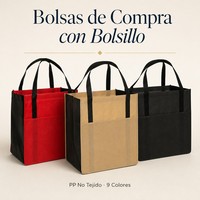 Sac de courses en PP non tissé avec logo personnalisé et poche avant, sac fourre-tout réutilisable 80 g/m² pour l'épicerie et la vente au détail