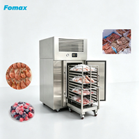 Congélateur vertical commercial -40 degrés, armoire de congélation rapide mobile verticale - Machine de congélation rapide pour fruits de mer et boulettes