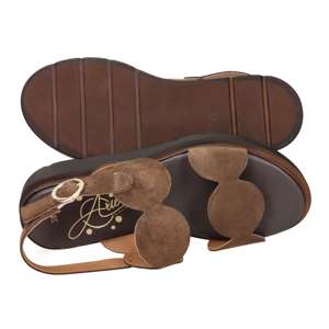 Sandales basses pour femmes Ariel, marron, taille 38, talon plat de 4 cm - Product Image 6