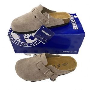 2026 Vente en gros usine Mode Haute qualité Chaussures en stock Boken à semelle intermédiaire en liège, Mules plates confortables - Product Image 4