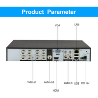 Anxinshi 6 en 1 AI XVR App Xmeye 5MP 8 canaux Enregistreur vidéo coaxial HD à disque dur