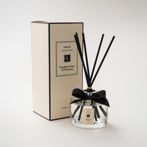 Aikun Custom 200ml Round Empty Luxury <b>Diffuser</b> Bottle Boxes Packaging Fire-free <b>Reed</b> <b>Diffuser</b> with Box and Label <b>for</b> Room - Product Image 3