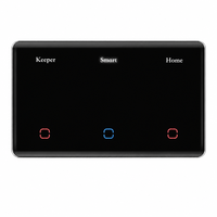 Interruttore Smart WiFi Tuya con Display LED a 2 Gruppi, Interruttore con Schermo LED Personalizzabile, Interruttore da Parete Smart US 120x72mm