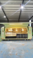 Camion de restauration mobile en aluminium, direct usine, kiosque de vente extérieur, pavillon alimentaire, remorque de traiteur mobile, structure en acier inoxydable, résistant à la rouille