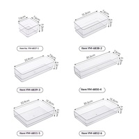 Organisateur de bureau empilable en plastique transparent pour coiffeuse, rangement d'échantillons cosmétiques, crèmes, organisation quotidienne