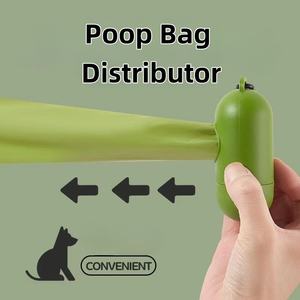 Bolsas portátiles para caca de perro, bolsa de basura biodegradable respetuosa con el medio ambiente para productos de limpieza de mascotas - Product Image 2