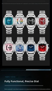 Nuovo Orologio Digitale Millennium Stile <span class=keywords><strong>Vintage</strong></span> da Uomo, Orologio al Quarzo Impermeabile Quadrato di Tendenza di Nicchia - Product Image 4