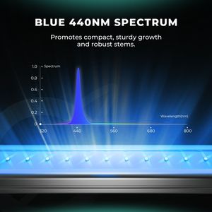 Đèn LED trồng cây thanh Mars Hydro ADlite Blue55 54W, tăng cường thân cây chắc khỏe, quang phổ xanh 440nm, bổ sung ánh sáng LED - Product Image 2