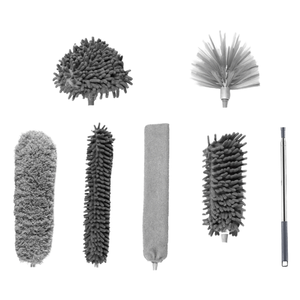 Brosses de nettoyage en microfibre à manche télescopique réglable en acier inoxydable pour usage domestique, flexibles - Product Image 5