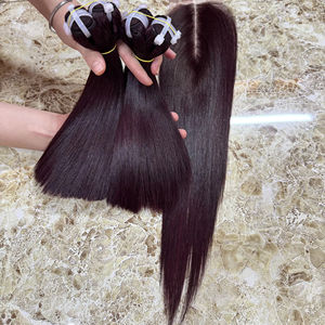 Cheveux vierges non traités 100% humains de qualité supérieure du Vietnam, trame de cheveux pour salon et acheteurs en gros - Product Image 1