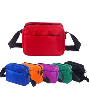 Customizable Logo Solid Color Shoulder Bag Outdoor Sports Horizontal Crossbody Promotional Backpack for Advertising and Gift