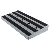 Pedalboard gitar Mini RPB-2B dengan tas jinjing menampilkan bahan aluminium dan plastik