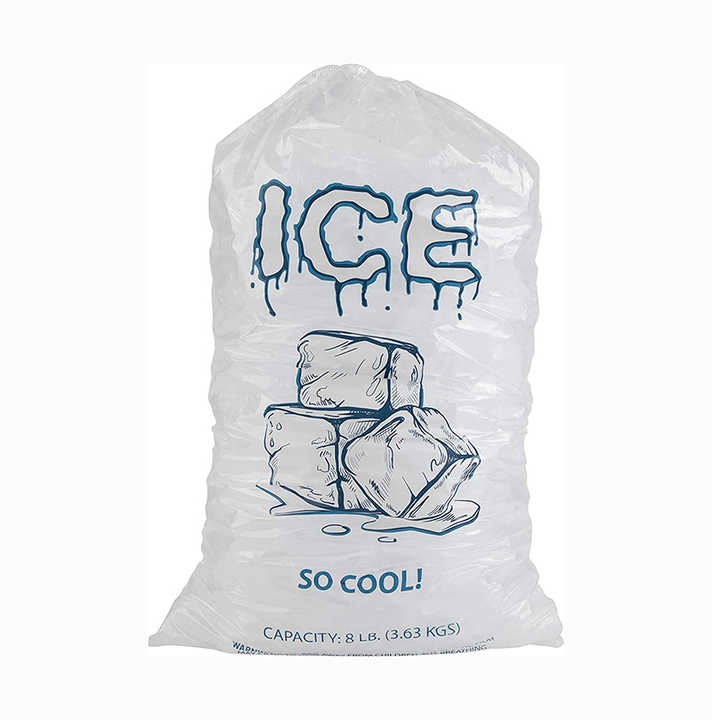 Hot Selling Ice-Cube-Plastiktüte Transparente Kunststoff-Eiswürfel beutel 10 12 15 20 Lb Einweg-Eis kühler Frozen Bag