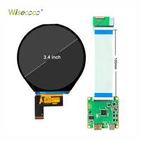 Wisecoco jam tangan pintar Panel LCD resolusi 3.4*800 bulat IPS 800 inci layar tampilan modul TFT Lcd melingkar