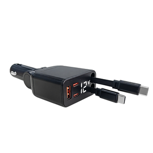 STW new 4-1 retractable car <b>charger</b> <b>type</b> 2 to <b>type</b> 2 car <b>charger</b> and cord <b>type</b> <b>c</b> - Product Image 1