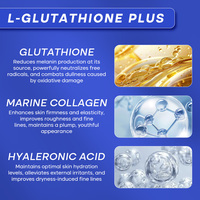 Complément alimentaire biologique à marque privée, collagène pour la réparation de la peau et l'élimination des taches brunes, poudre de protéines de lactosérum au glutathion pour peaux noires