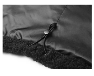 Manteau en fausse fourrure pour homme, personnalisé, <span class=keywords><strong>noir</strong></span>, peluche, manteau chaud, collection d'hiver, veste de haute qualité pour adulte - Product Image 4