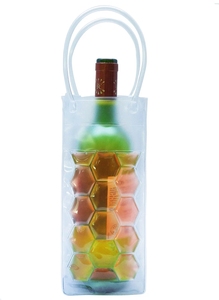 Clara <span class=keywords><strong>rosa</strong></span> de plástico de PVC de refrigerador de hielo bolsa de <span class=keywords><strong>vino</strong></span> para <span class=keywords><strong>la</strong></span> botella de <span class=keywords><strong>vino</strong></span> - Product Image 3