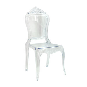 Silla <span class=keywords><strong>Transparente</strong></span> Moderna de Acrílico, <span class=keywords><strong>Policarbonato</strong></span> y Plástico Cristalino, Apilable para Banquetes y Bodas - Product Image 4