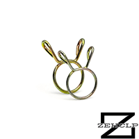 Collier de serrage à ressort simple jaune zingué OEM résistant à haute pression, tension constante, pour radiateur automobile et carburant