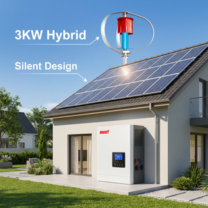 Sistema de Energía Solar y Eólica de 3000W, Económico, Conjunto Completo con Controlador MPPT y Batería de Litio para Granjas, Máxima Rentabilidad - Product Image 1