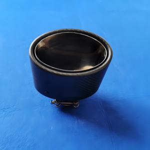 Punta de escape ovalada de fibra de carbono estilo AK de 150mm, estilo agresivo negro mate, ajuste Universal para SUV, camión todoterreno - Product Image 4