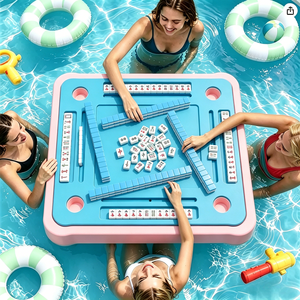 Plateau de <span class=keywords><strong>jeu</strong></span> flottant pour piscine, en mousse EVA imperméable, table de mahjong portable, tapis flottant pour jacuzzi, lac, fête d'été - Product Image 6