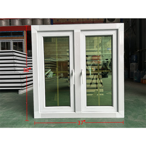 Thiết kế Châu Âu uPVC đôi kính đu xây dựng cửa sổ nhà bếp hiện đại màn hình từ nhà máy tùy chỉnh PVC khuôn cửa sổ - Product Image 3