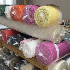 En stock 17027 Tissu extensible uni en coton 100% léger tissé 53/54" pour usage extérieur Unisexe Bébé/Femme/Homme/Garçon/Fille - Product Image 3