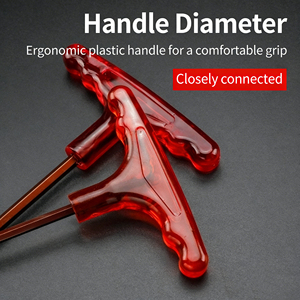 S2 Alloy Steel Ergonomic Hex <strong>Key</strong> Set <strong>T</strong> Handle Allen <strong>Key</strong> with Metric Hex <strong>Keys</strong> Labor-saving and Convenient Allen Wrench - Product Image 3