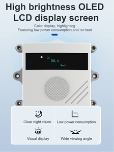 Rttpp 4-20mA hoặc RS485 ABS CO2 CH4 co O2 H2S NH3 cio2 CL2 H2 không có No2 cảm biến nhiệt độ độ ẩm gas transmitter cho gia cầm - Product Image 3