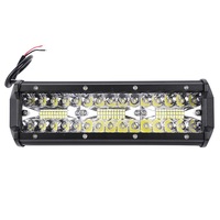 Barra de luz de trabajo led 9d de 180W, combo de foco reflector, todoterreno, 4x4, 12v y 24v
