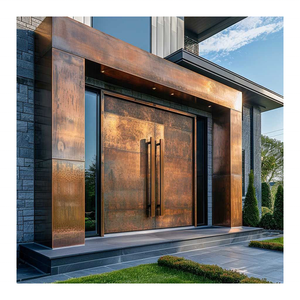 Puertas de patio modernas, cercado de acero inoxidable, enrejado, puertas de entrada verticales, diseño de Pilar - Product Image 6