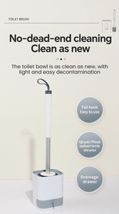 Spazzola per <span class=keywords><strong>Pulizia</strong></span> Manuale Ecologica con Manico Lungo in PP+TPR per Testa di Mazza da Golf, Gancio da Parete per Bagno, <span class=keywords><strong>WC</strong></span> e Fessure Domestiche - Product Image 4
