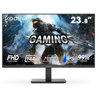 Moniteur de jeu KOORUI 24 "FHD 1080P, moniteur d'ordinateur 144Hz, nouveau, moniteur de bureau E2411K