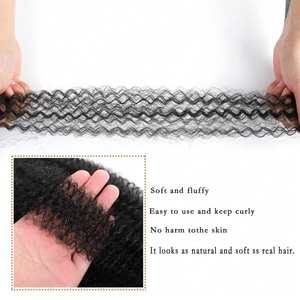 วิกผมถักเปีย Sw296 ขนาด 16 นิ้ว แบบชิ้นเดียว ทำจากเส้นใยทนความร้อนสูง สำหรับต่อผมผู้หญิง สไตล์แอฟริกันทวิสต์ - Product Image 5