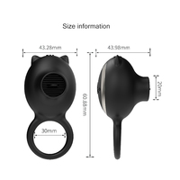 Elektronischer Vibrierender Silikon-Zungen-Leckstimulator für Klitoris Sexspielzeug Männlicher Vibrator Sauger Vibrations-Penisring