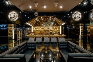 Conjunto de muebles de <span class=keywords><strong>Bar</strong></span> de diseño de pared Interior de club nocturno, barra de cerveza Led de acero inoxidable, mesas y sillas de <span class=keywords><strong>Bar</strong></span> alto para restaurante - Product Image 2