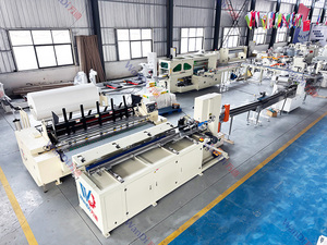 Máquina <span class=keywords><strong>de</strong></span> corte <span class=keywords><strong>de</strong></span> sierra <span class=keywords><strong>de</strong></span> cinta totalmente automática <span class=keywords><strong>de</strong></span> alto rendimiento y máquina <span class=keywords><strong>de</strong></span> embalaje con brazo robótico para la fabricación <span class=keywords><strong>de</strong></span> papel higiénico - Product Image 1