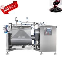 Pâte à Sauce automatique industrielle commerciale confiture de fruits chauffage à vapeur électrique cuisinière sous vide Pot mélangeur de cuisson horizontale Machine