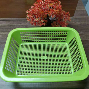 Cesta rectangular grande de plástico para verduras, colador cuadrado, cesta para lavar verduras, cesta para frutas, cesta de drenaje, caja de plástico - Product Image 4
