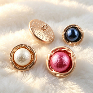 Gift Ornament Custom Embossed Zinc Alloy Round <b>Buttons</b> Mirror Polished Gold Finish Brass Shank Metal Craft <b>Buttons</b> - Product Image 3