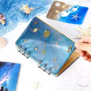 diy notepad resin mold book cover plate model notebook silicone mold