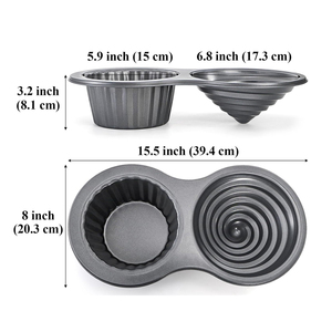 Molde Antiadherente para Cupcakes Gigantes, Molde para Muffins <span class=keywords><strong>Jumbo</strong></span>, Molde Grande para Cupcakes para Fiestas de <span class=keywords><strong>Cumpleaños</strong></span> - Product Image 4