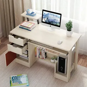 Folding computer desk card slot drawer student bedroom dormitory lazy desk simple bed study desk multi-purpose small table