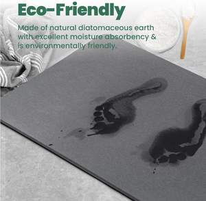 Tapis de bain en diatomite fabriqué à la machine, écologique, super absorbant, antidérapant, en pierre naturelle, vente en gros - Product Image 5