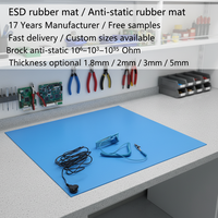 Tapis de table antistatique ESD sur mesure, feuille de caoutchouc industrielle, tapis antistatique pour atelier de réparation de téléphones portables, bureau de travail