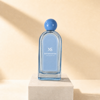 Flacon de parfum dôme à étiquette privée avec bouchon à bille et boîte d'emballage – Bouteilles de vaporisateur de Cologne vides de luxe roses, violettes et bleues